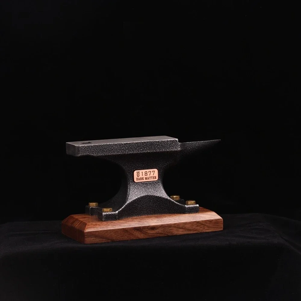 750g Small Table Anvil for Jewelry Making Walnut Base and Stainlee Steel Body Portable Anvils