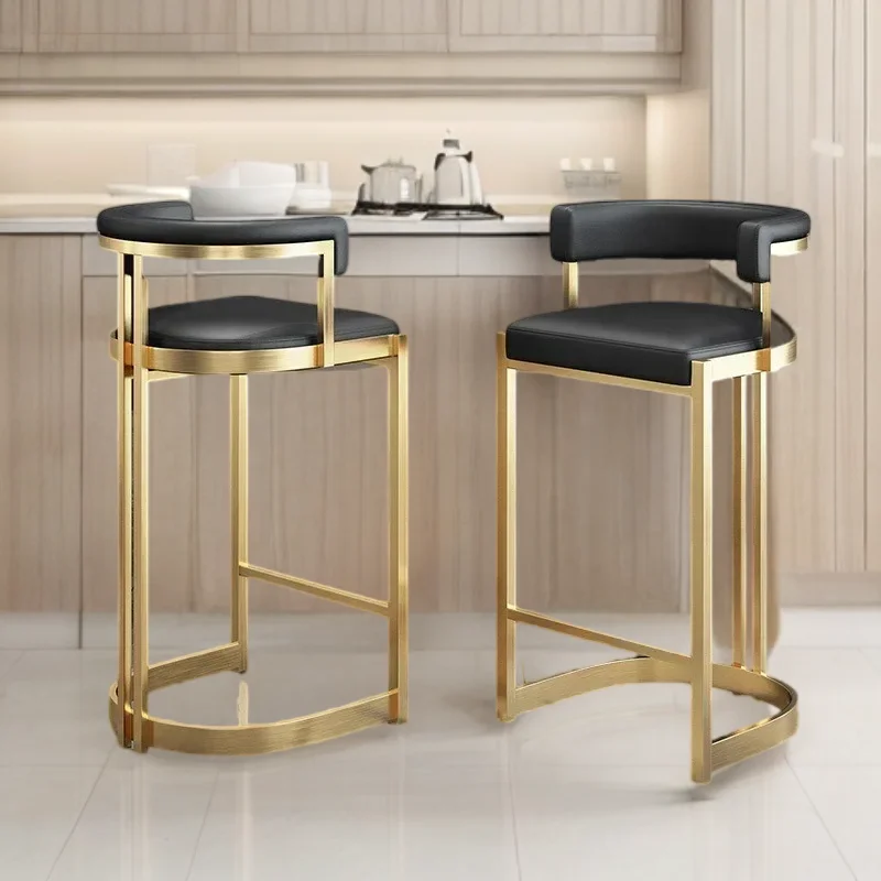 

Tabourets De Bar Banks Modern Stool Backrest High Home Chair Chairs Chaise Cuisine Stools Barstool Interior Kitchen Set Swivel