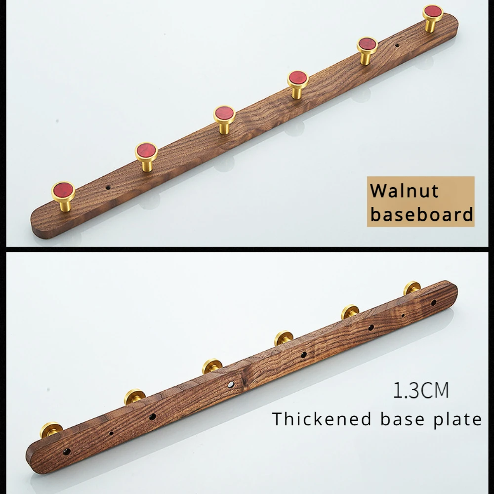 Drewno orzechowe Sypialnia Łazienka Haczyk na czapkę Kreatywny haczyk na ubrania kuchenne Pokój dzienny Ściana Wieszak na płaszcze Organizer