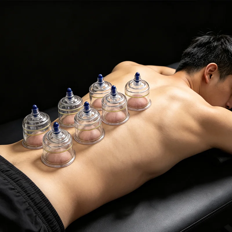 19 Cans Vacuum Cupping Therapy Set Plastic Vacuum Massager Medical Cups Jars Therapy Cupping Set Suction Cups for Massage