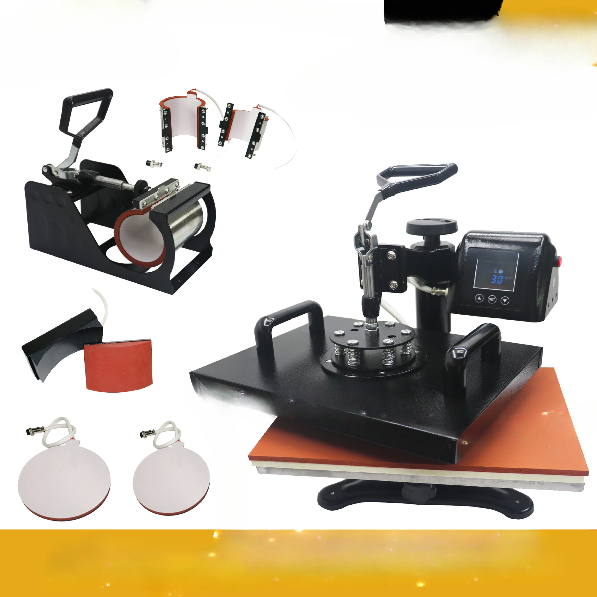 

29X38CM COMBINATION HEAT PRESS MACHINE FLAT T-SHIRT HEAT STROKE