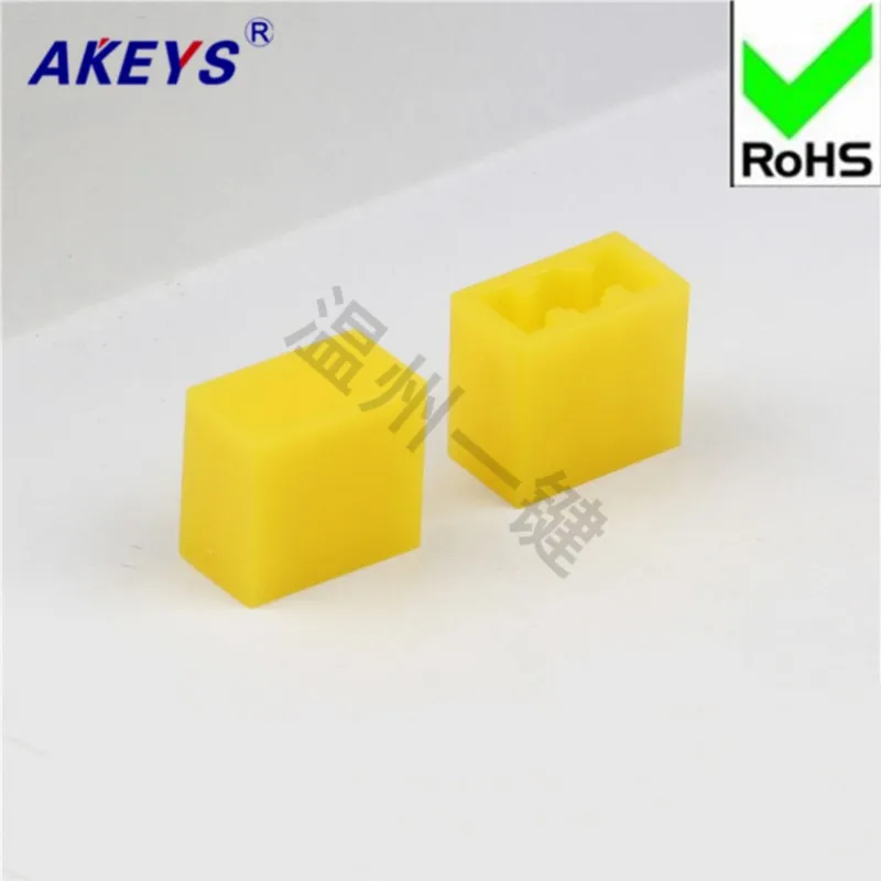 100 pcs A08/ black and yellow with key switch/key switch cap high quality direct key switch cap switch self-locking