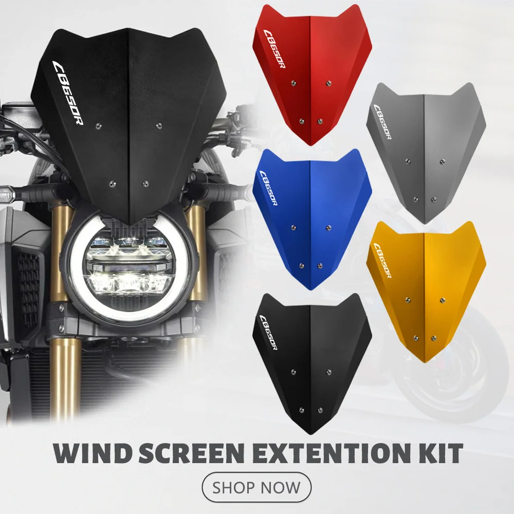 

CB650R Windshield Screen Visor Windscreen Fairing Wind Deflector For HONDA CB 650R CB 650 R CB650 R 2018 - 2024 2023 2022 2021