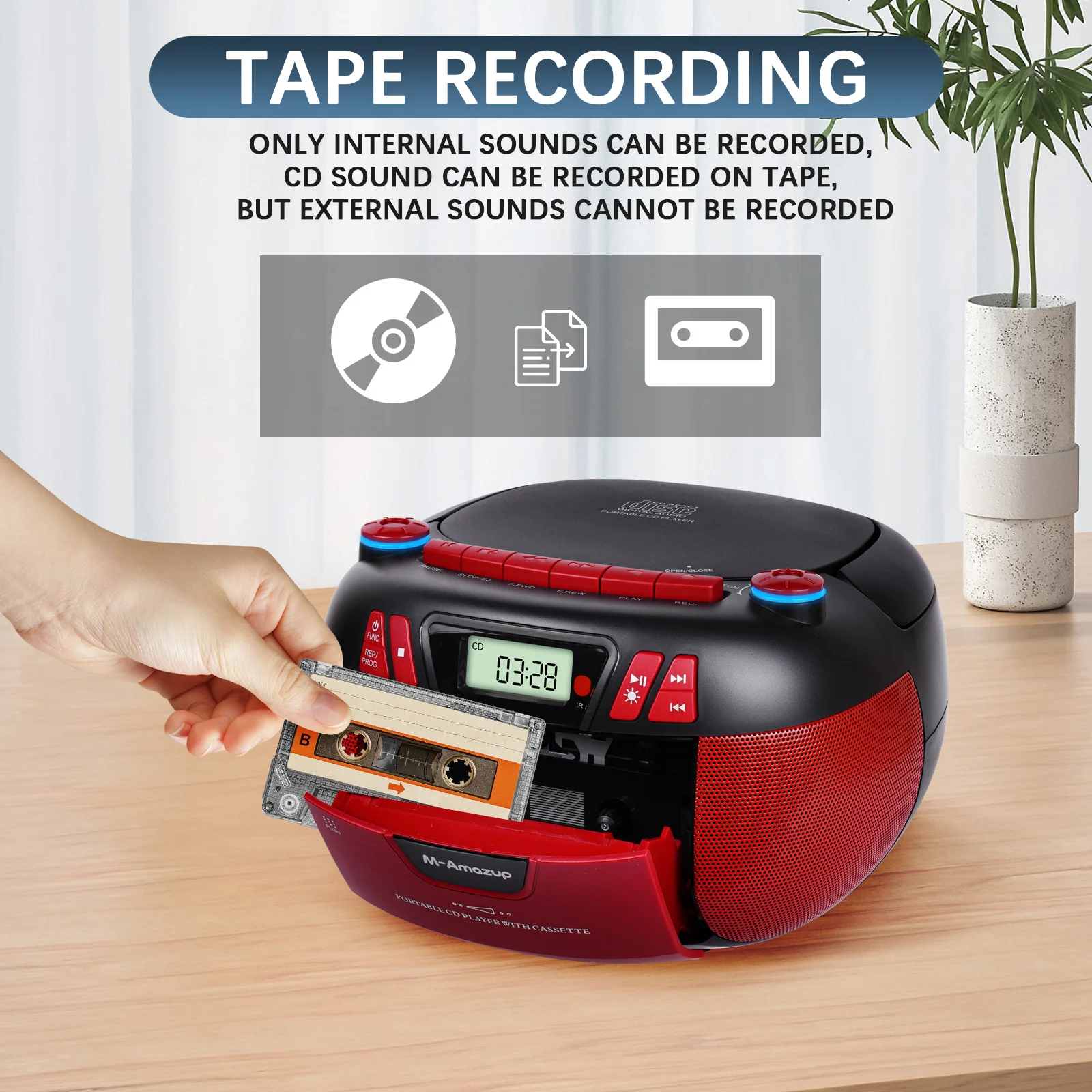 Retro Cd Boombox Ca…