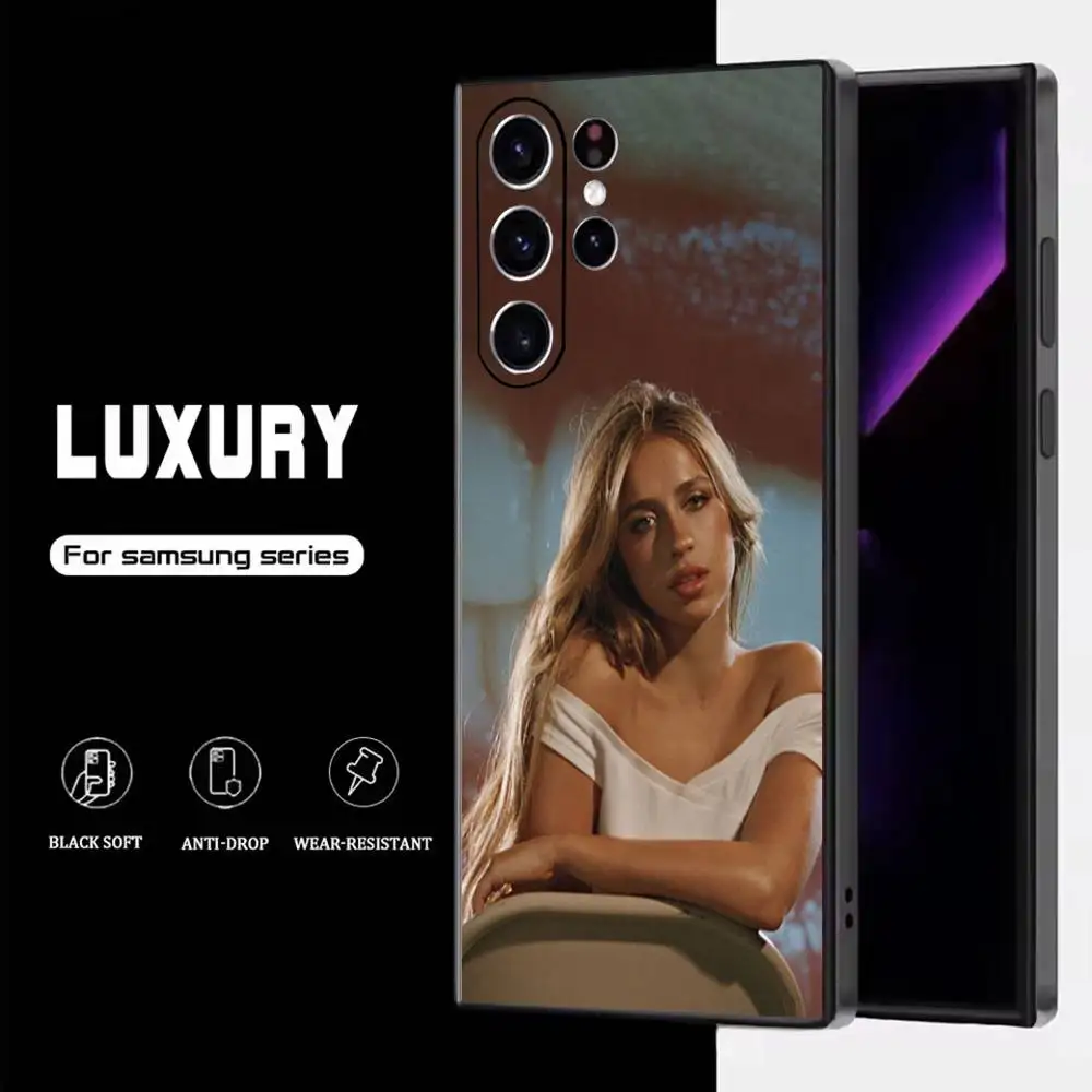 حافظة هاتف T-Tate M-McRae EXES لهاتف سامسونج S25، S24، S23، S22، S21، S20، S10، Ultra، Plus، Lite، FE، غطاء أسود من السيليكون الناعم #4