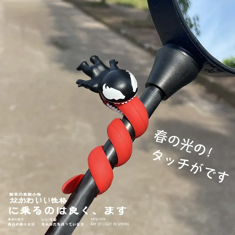 شخصية كرتونية صغيرة السم الطرفية اكسسوارات السيارات دراجة نارية اكسسوارات قلادة الديكور سيارة دمية المشهد حلية #3