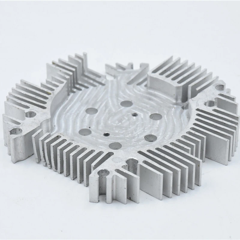 Radiador de perfil de alumínio com luzes personalizadas, aparelho de motocicleta, radiador de luz LED extrudado, radiador de girassol