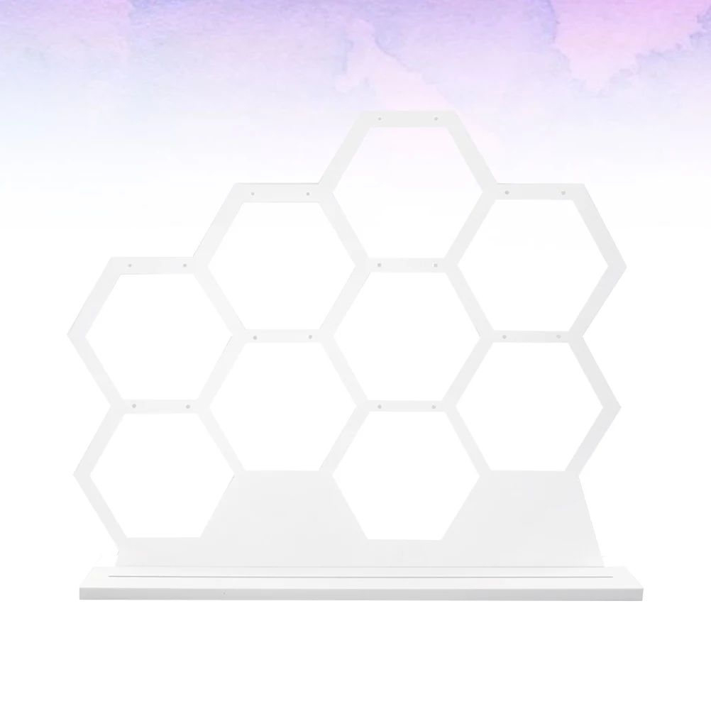 

Earring Display Rack Wooden Jewelry Stand Holder Bamboo Rack for Studs Storage Accessories Showcase Home Decor