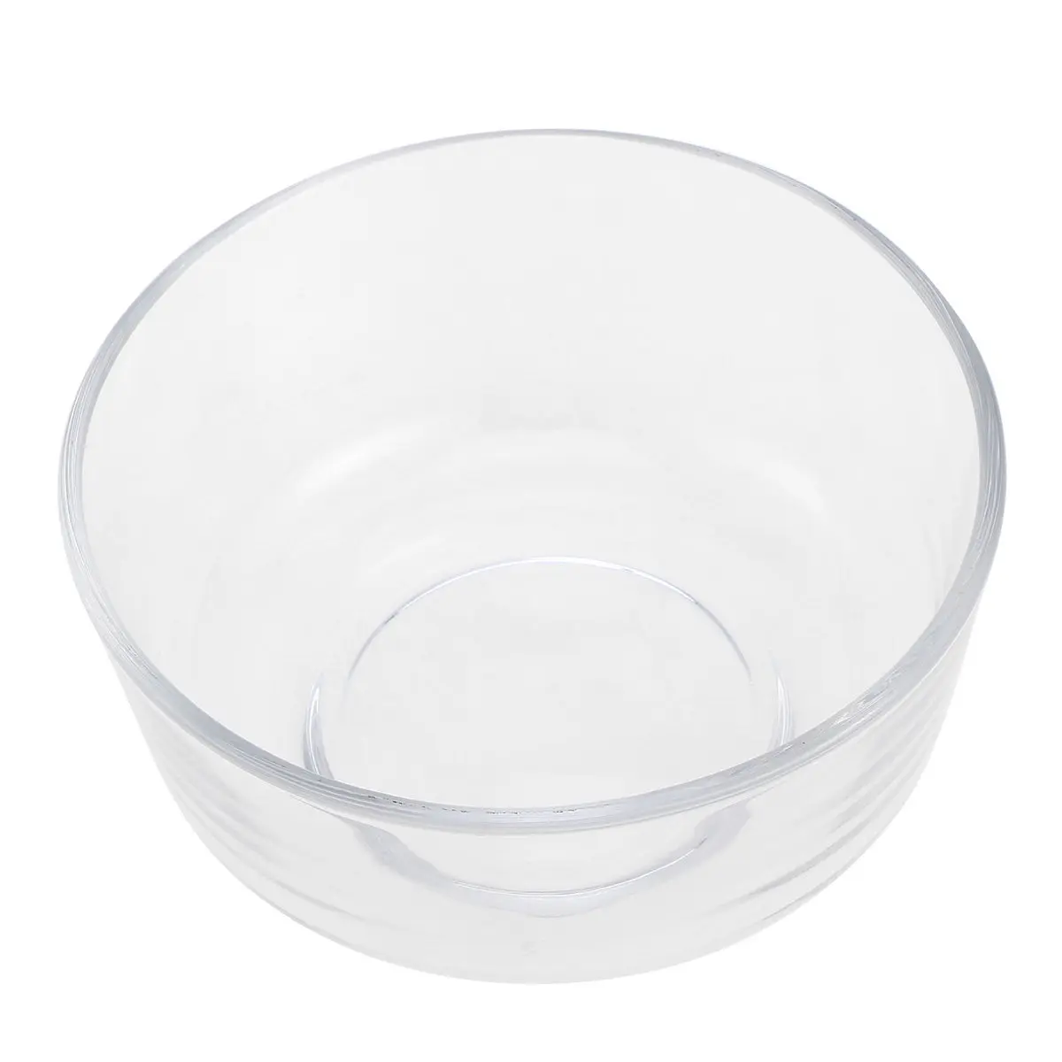 

1Pcs 6 Inch Glass Serving Bowl Clear Elegant Simple Design Salad Fruit Dessert Chips Hot Food Bowl for Daily Use Events