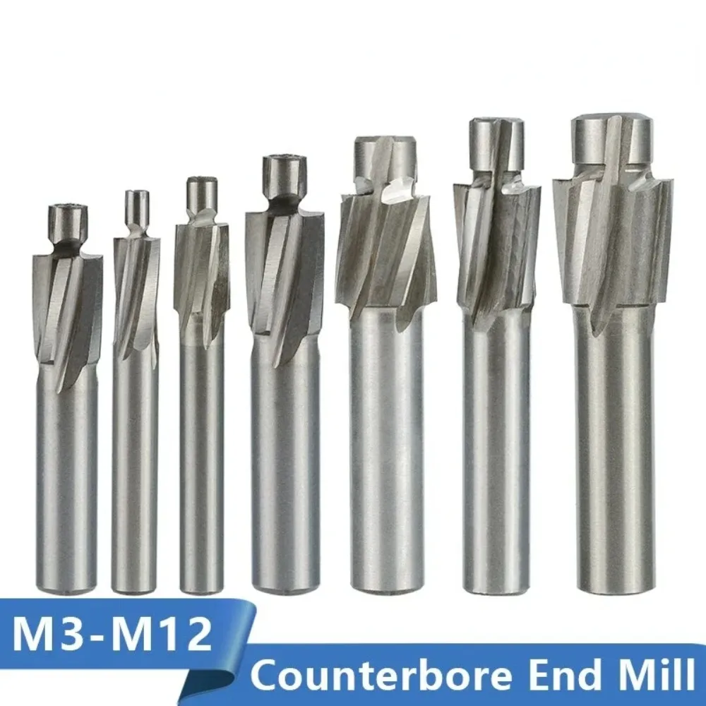 High Speed Steel Countersink Milling Cutter Flat Bottom Design Reaming Hole Function HSS Hole Expanding Bit