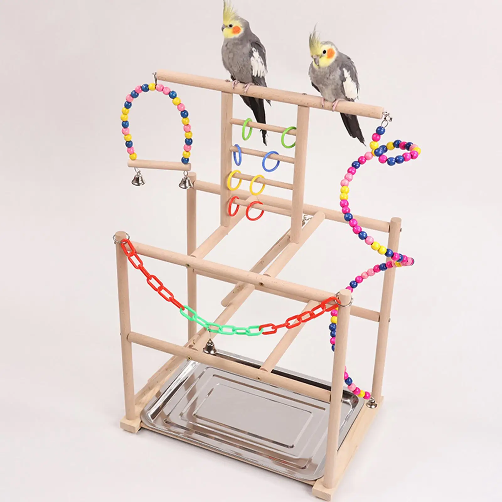 Bird Playground Portable Bird Play Stand for Lovebirds Cockatoo Cockatiels