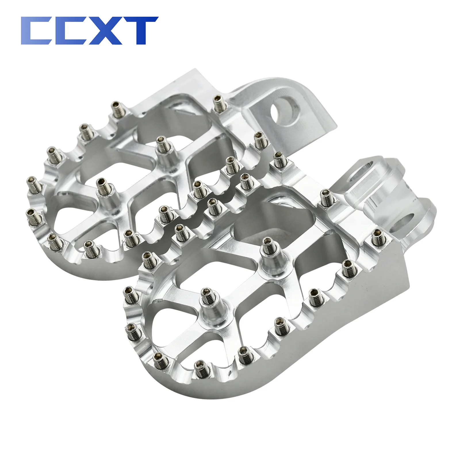 Motorcycle CNC Foot Pegs Foot Rests For Husqvarna TC65 TC85 TC125 FC250-450 TC250 TE FE 150-501 701 Enduro Super Moto FS450 Part