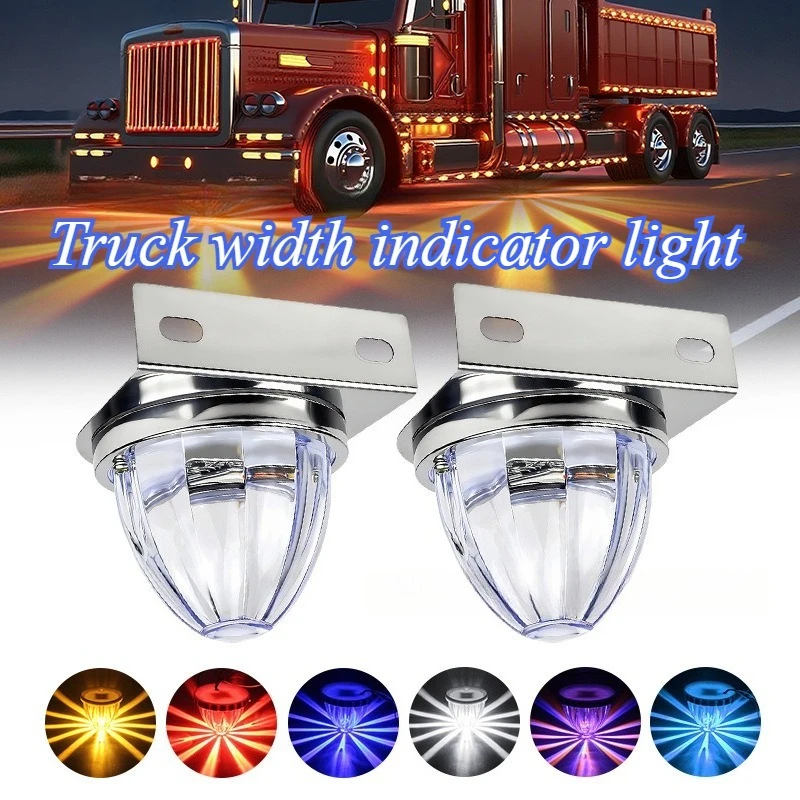 

For Truck Trailer Bus Super Bright LED Side Marker Clearance Light Waterproof Warning Signal Lights Watermelon Lights Heavy Duty