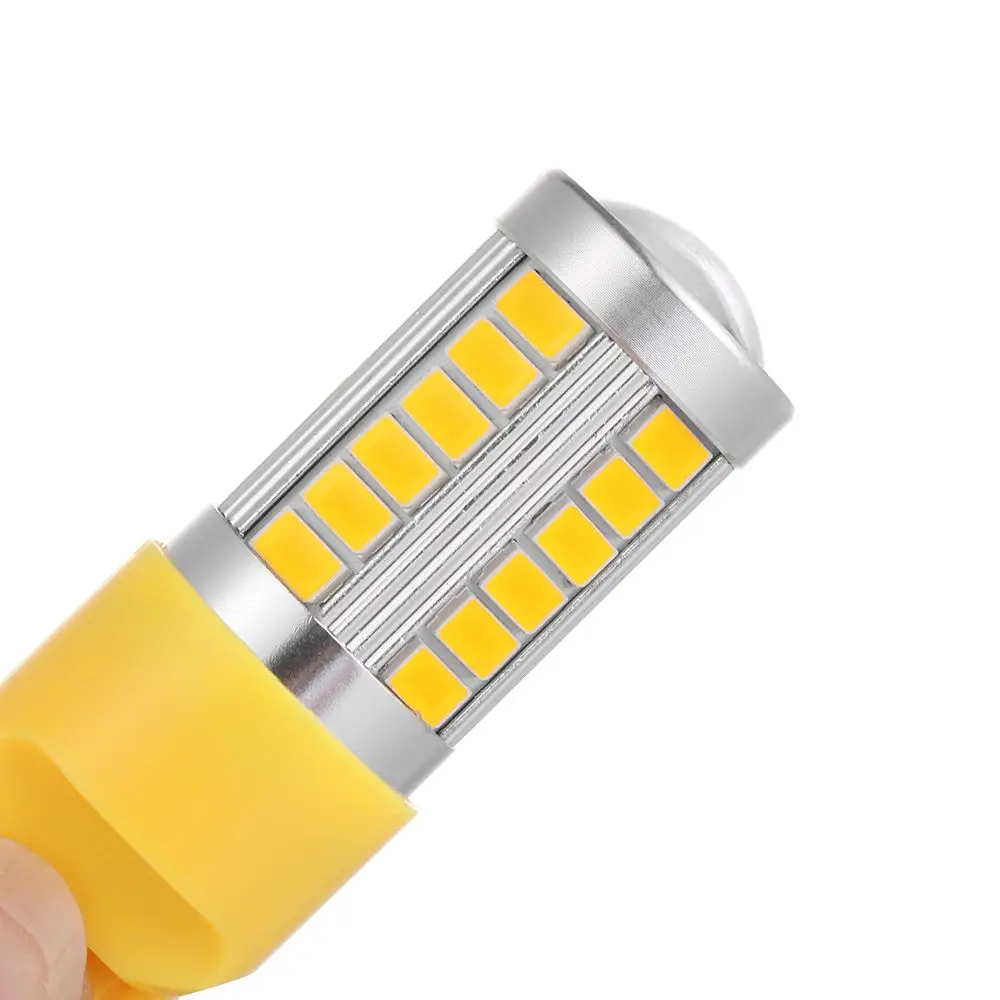 Giallo 5730 fendinebbia lampadine a LED 33SMD luce di retromarcia di Backup per auto T20 W21/5W 7443