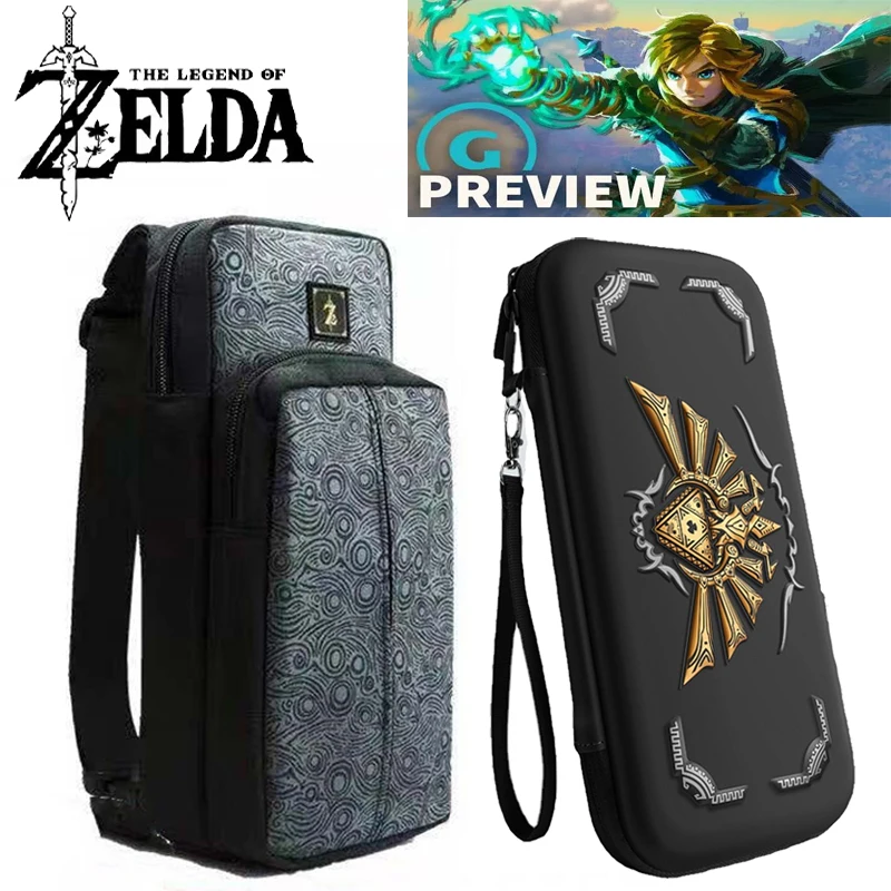 Zelda Tears of The Kingdom Switch Storage Bag for Nintendo Switch Oled Travel Portable NS Lite Game Backpack Accessories Gift