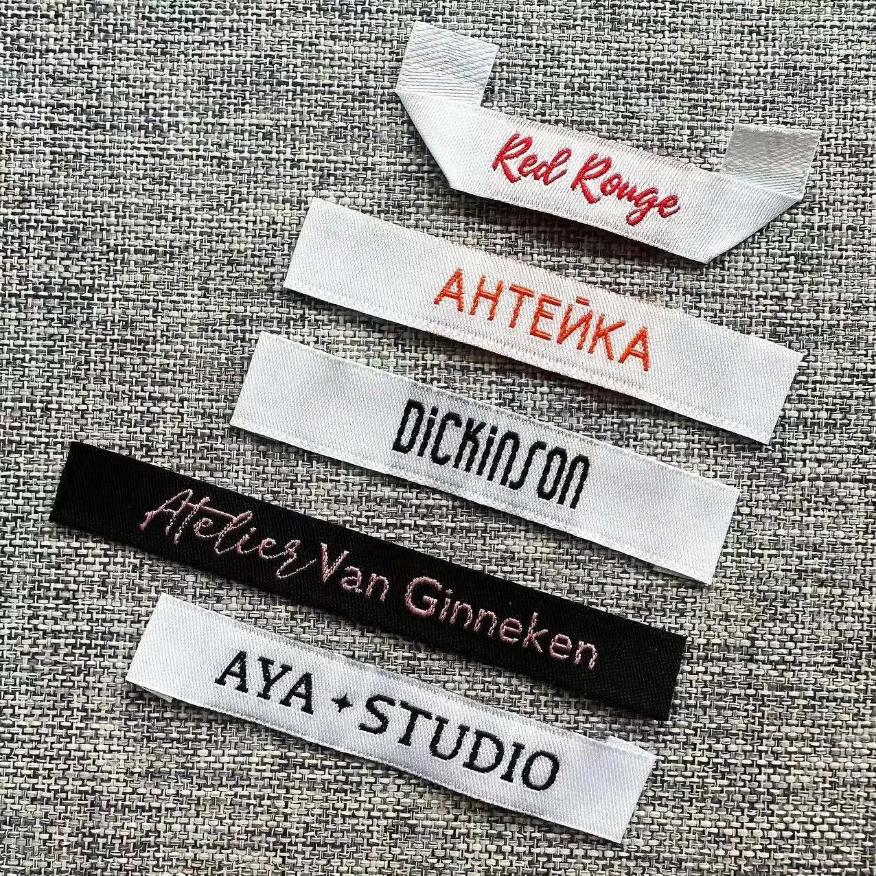 Custom Embroidery Labels By Sewing Flag Label Care Bags Clothing Tags Garment Crafts Handmade Accessories 24042701