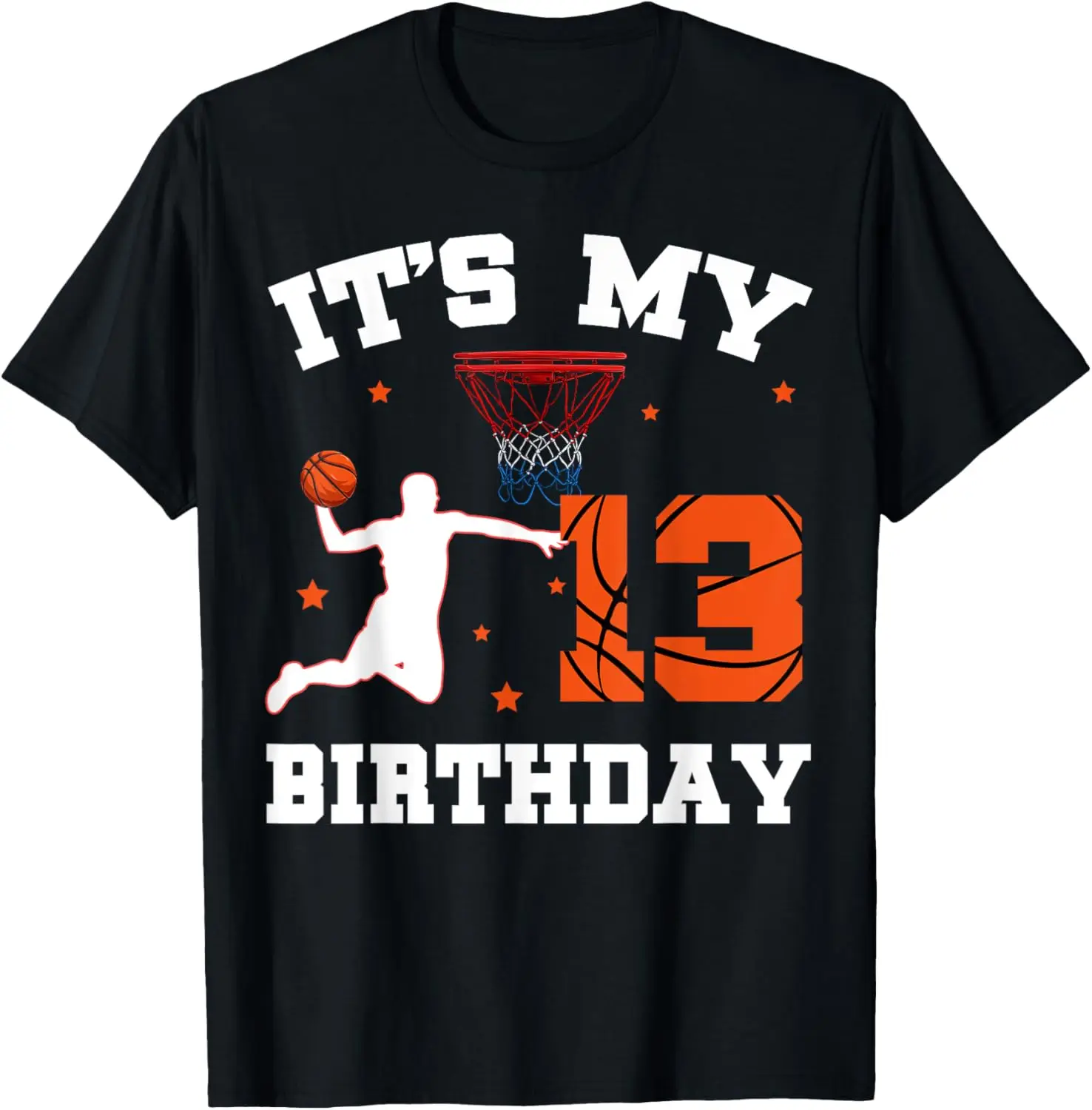 Cool It's My 13th Birthday Basketball 13 Years Old T-Shirt