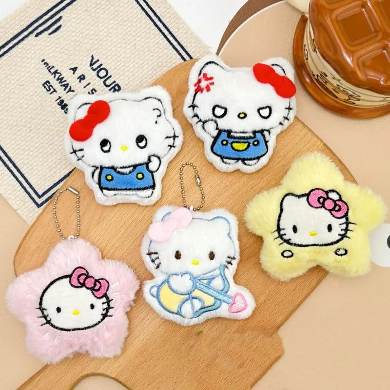 

Sanrio Kawaii аниме «Hello Kitty», плюшевая игрушка, милый кулон, брелки, модная сумка с героями мультфильмов, аксессуары, мини-KT Cat, кукла, подарки