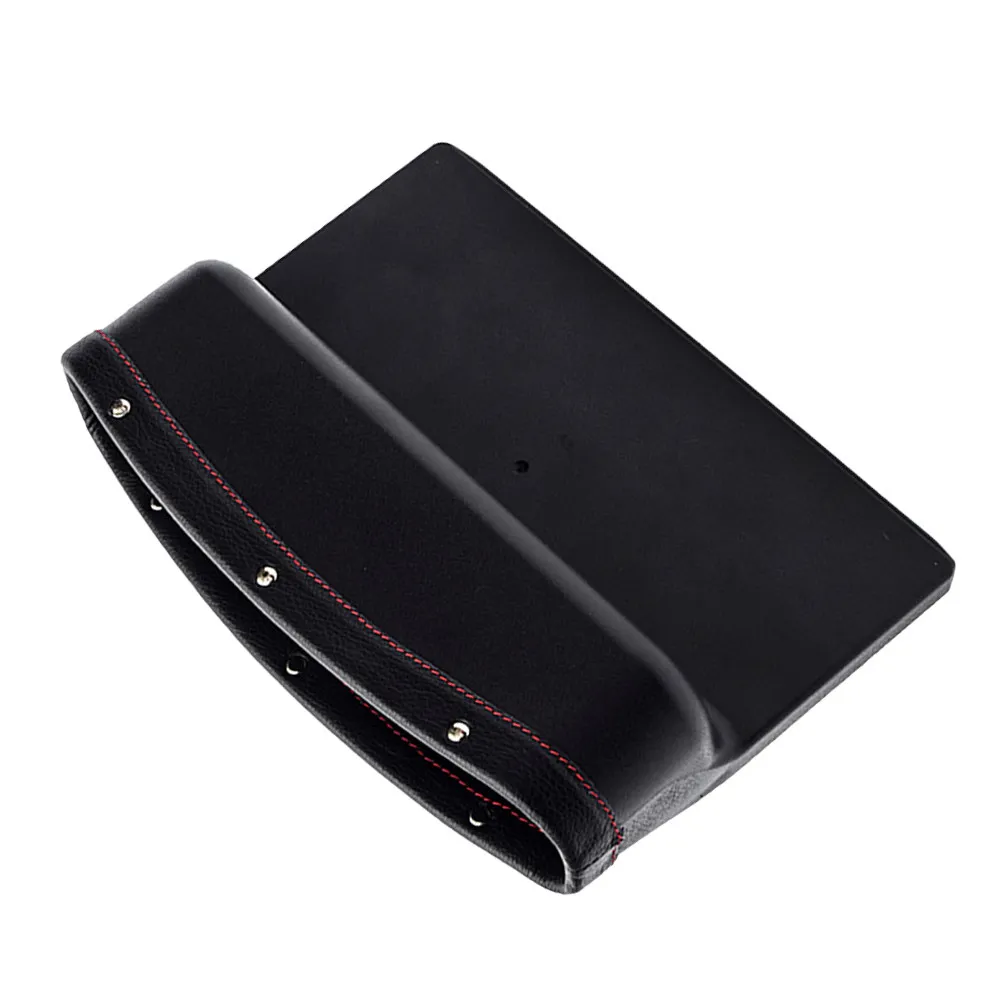 Mini Car Trash Can Seat Slot Insert Storage Bin Portable Auto Garbage Can for Phone Cards Coins Cash Luxury Interior