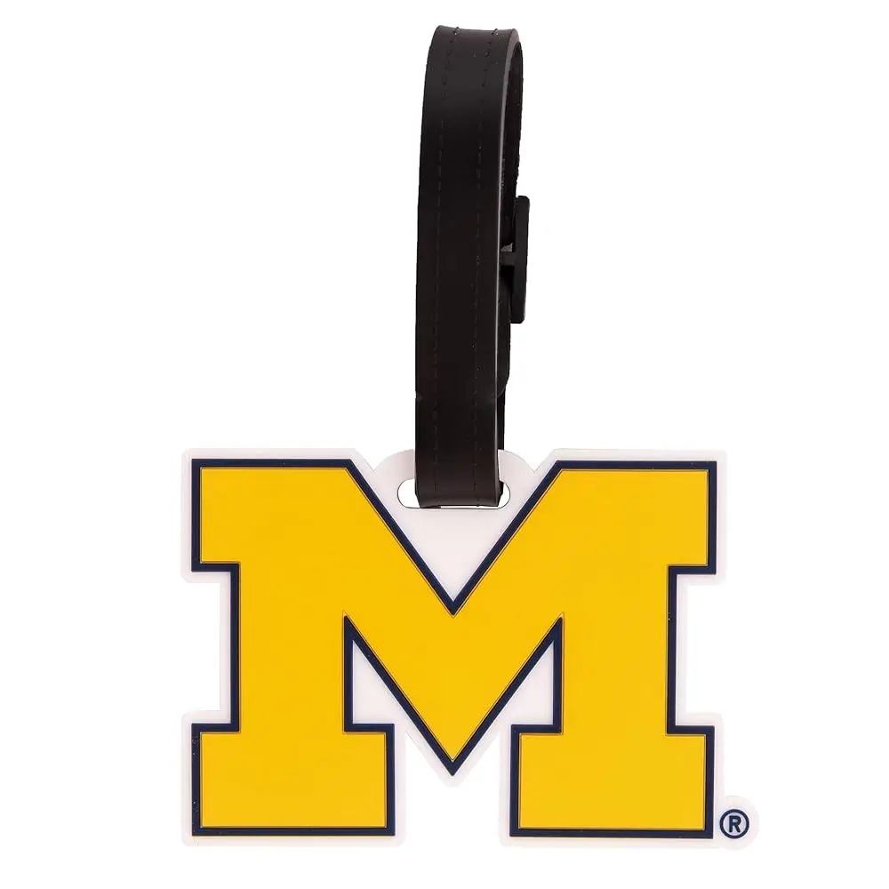 

Бирка для багажа Университета Мичигана – официальная идентификационная бирка UM Wolverines для чемоданов, сумок и ручной клади (Дизайн А)