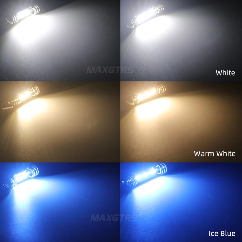 5X 31 36 39 41mm C5W 7020 LED Car Festoon Dome Interior Reading Light Map Lamp Bulb DC12V/24V Canbus Error Free