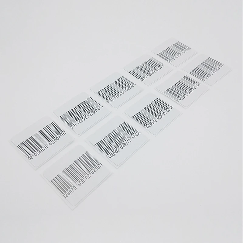 High Sensitivity EAS rf 8.2mhz soft label barcode 3*4cm 4*4cm 1000pcs