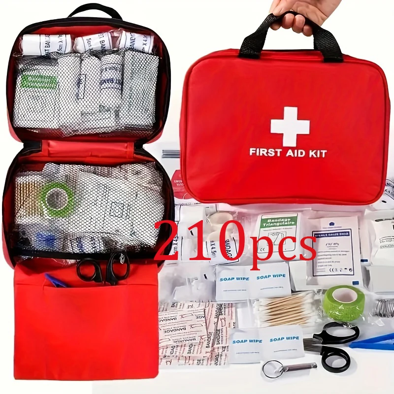 

Multi-purpose first-aid kit: An essential item for travel and camping. Suitable for minor injuries or unexpected emergencies.