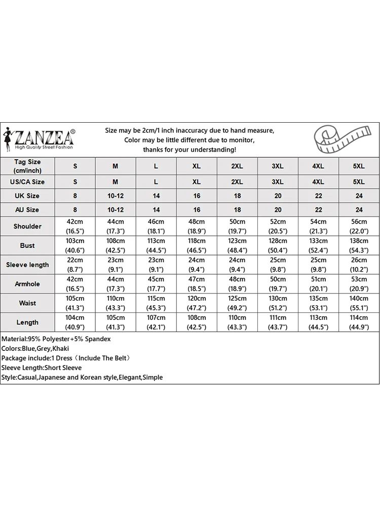 ZANZEA 여성용 반팔 선드레스, 홀리데이 스트라이프 롱 셔츠 원피스, 포켓 라펠 칼라, 캐주얼 미디 드레스, 2024 여름