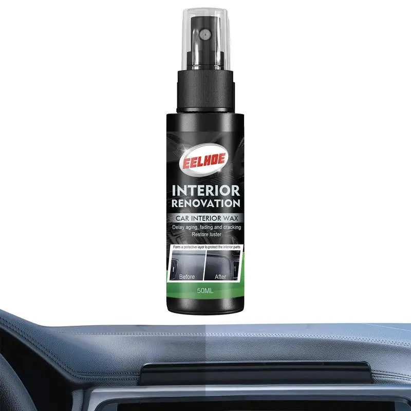 Car Interior Repair Spray Auto Interior PP Leather Polish Maintenance Cleaner Multi-purpose Restores And Renews Faded For Rubber