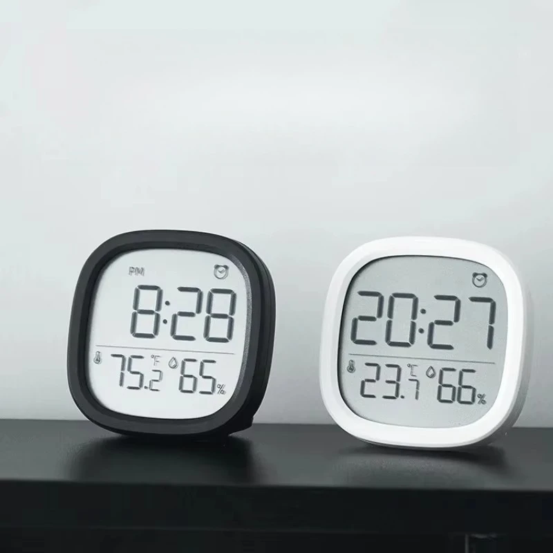 Magnetic LCD Digital Alarm Clock Clock with Temperature Humidity Monitor Fridge Magnet  Desk Clock Dual Use for Home Kitchen 301