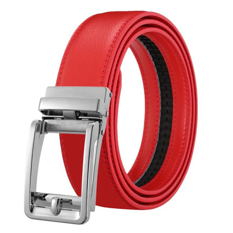 3,5 cm Herren-Gürtel, Automatischer Echtleder-Gürtel, Verstellbarer Leder-Ratschengürtel, Echter Designer-Ledergürtel – Detail 13