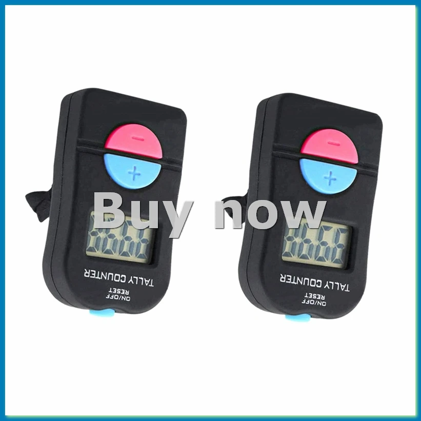 2 Pcs Digital Hand Tally Counter Electronic Add Subtract Manual Clicker Handheld Mechanical Number Click Counter-ABHG