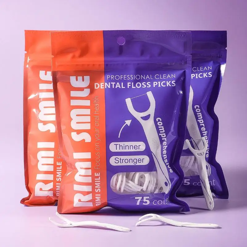 75pcs Y-Shaped Interdental Brush Easy-to-Use Oral Care Tool for Removing Food Residue and Maintaining Basic Hygiene