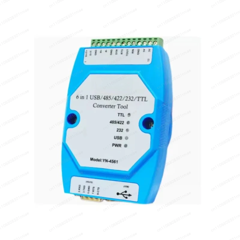 

Модуль последовательного порта YN4561 6-в-1: взаимное преобразование USB/485/422/232/TTL, последовательный порт COM