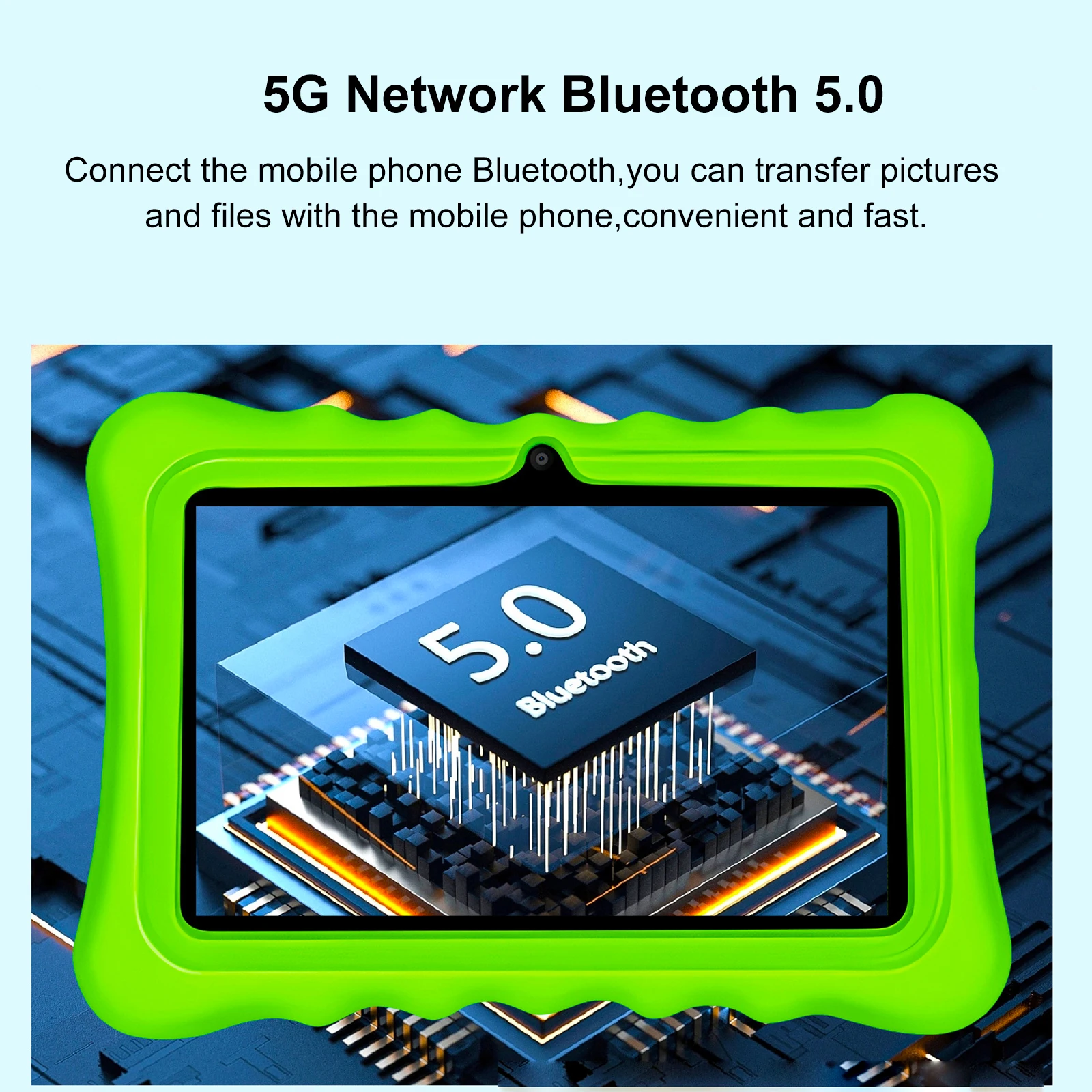 Nueva versión mini tableta para niños de 7 pulgadas con 4 GB de RAM, 128 GB de ROM, dibujo y aprendizaje, 5G Wifi Android 13,0, tableta PC de 4000 mAh