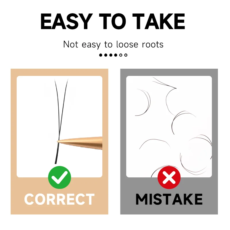 JASBLUE 싱글 팁 2D Y형 속눈썹 연장 2D Y 속눈썹 연장 프리메이드 팬 Y형 속눈썹 라인 팬 메이크업 도구