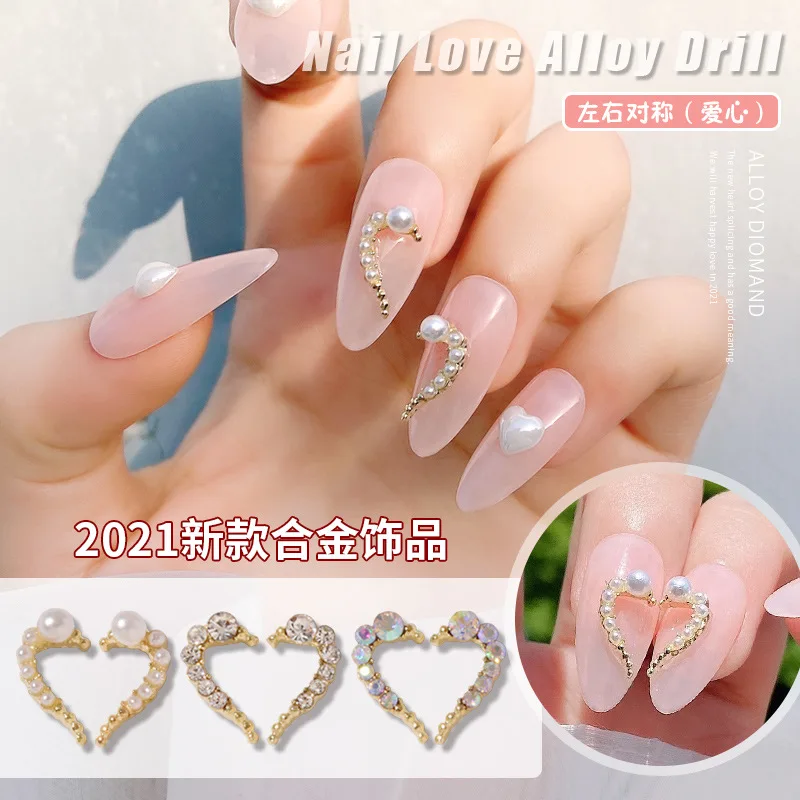 DIY-マニキュア,芸術,金属,ダイヤモンド,仕上げ,装飾用の合金ジュエリー