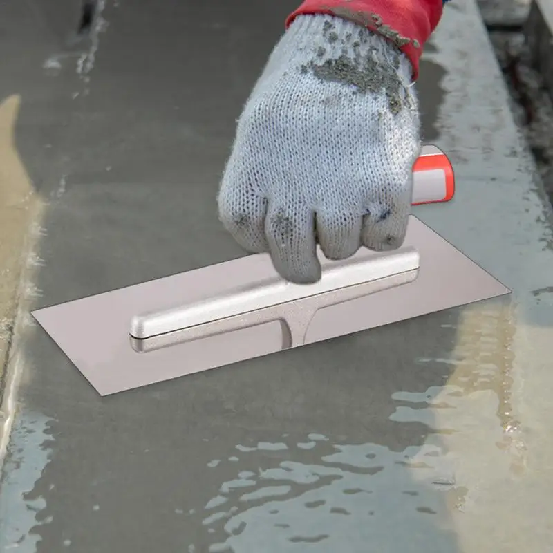 25CM Cement Trowel Flat Plastering Trowel Lightweight Pool Trowel Trowel Concrete Tool with Ergonomic Handle