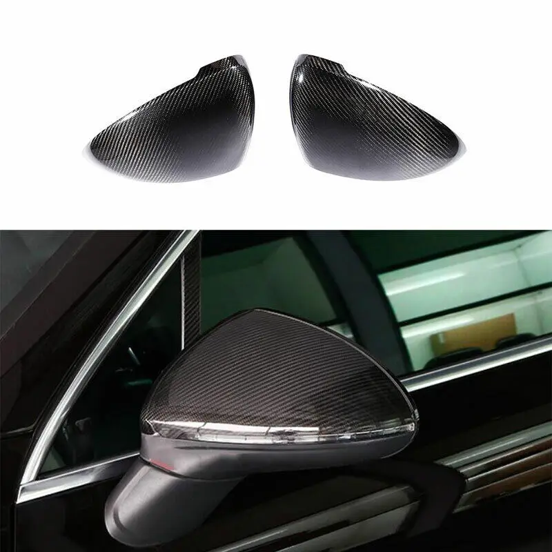 

Add On Style Carbon Fiber Car Side Rearview Mirror Cover Trim For Porsche 957 Cayenne 2015-2017