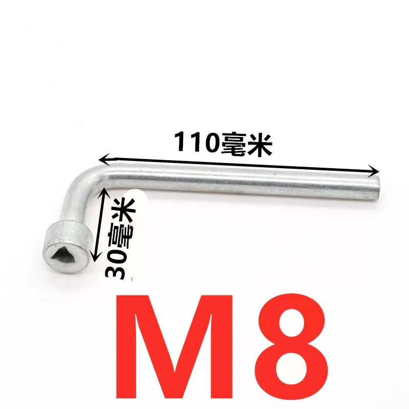 50pcs M8x60mm 304 Stainless Steel External Triangular Head Anti-theft Screw with 1pcs M8 Wrench