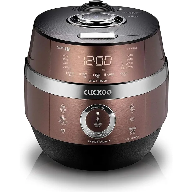 CUCKOO CRP-JHR0609F 6-Cup (Uncooked) / 12-Cup (Cooked) Induction Heating Pressure Rice Cooker with Nonstick Inner Pot