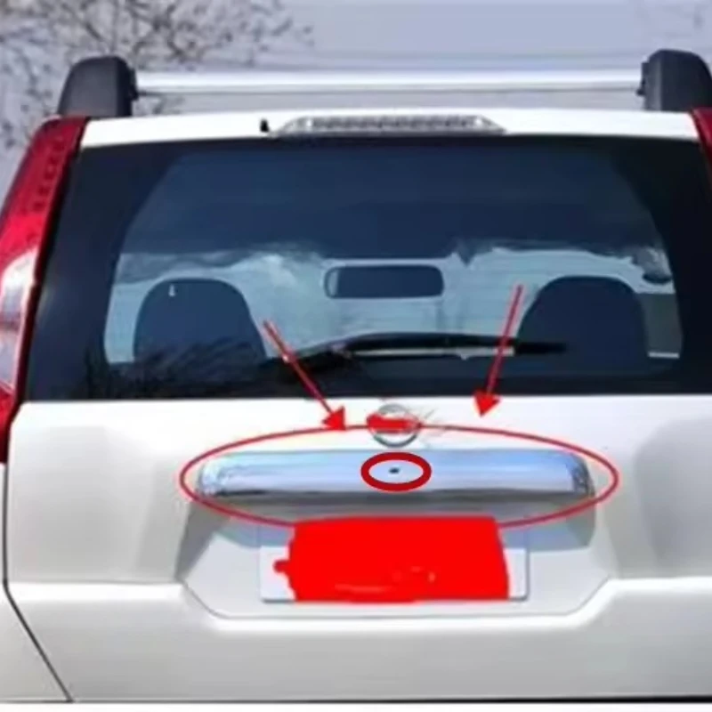 For Nissan X-Trail XTrail T31 2008-2013 ABS Chrome Rear Trunk Lid Trim Cover Trim Trunk Lid Cover Trim Car Styling