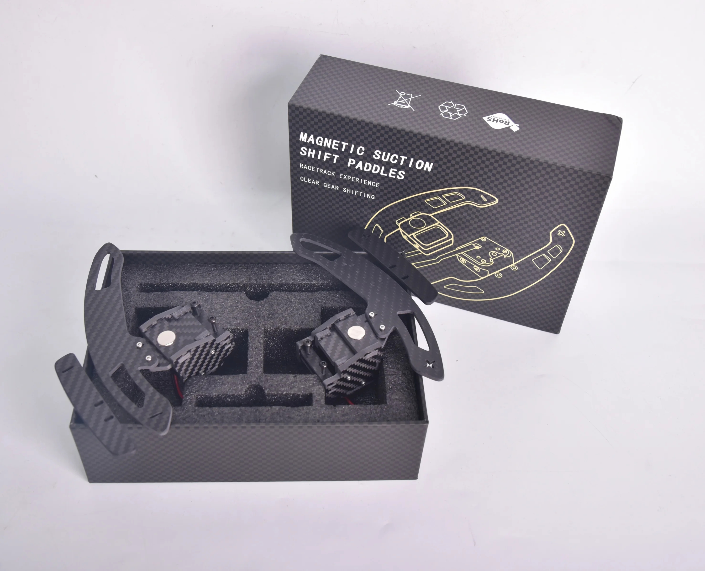 Las paletas de cambio magnéticas de fibra de carbono recién actualizadas mejoran la experiencia de conducción adecuadas para Lotus Evora
