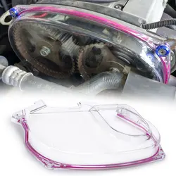 Turbo Cam Pulley Cover Clear Cam Gear Cover For Mitsubishi Lancer Evolution EVO 9 IX Mivec 4G63 Timing Belt Cover Pulley