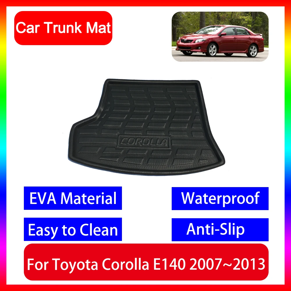 

Car Trunk Mat AUTOS Tail Boot Tray Liner Cargo Carpet Pad Anti-slip Waterproof For Toyota Corolla E140 E150 MK10 2007-2013 2012