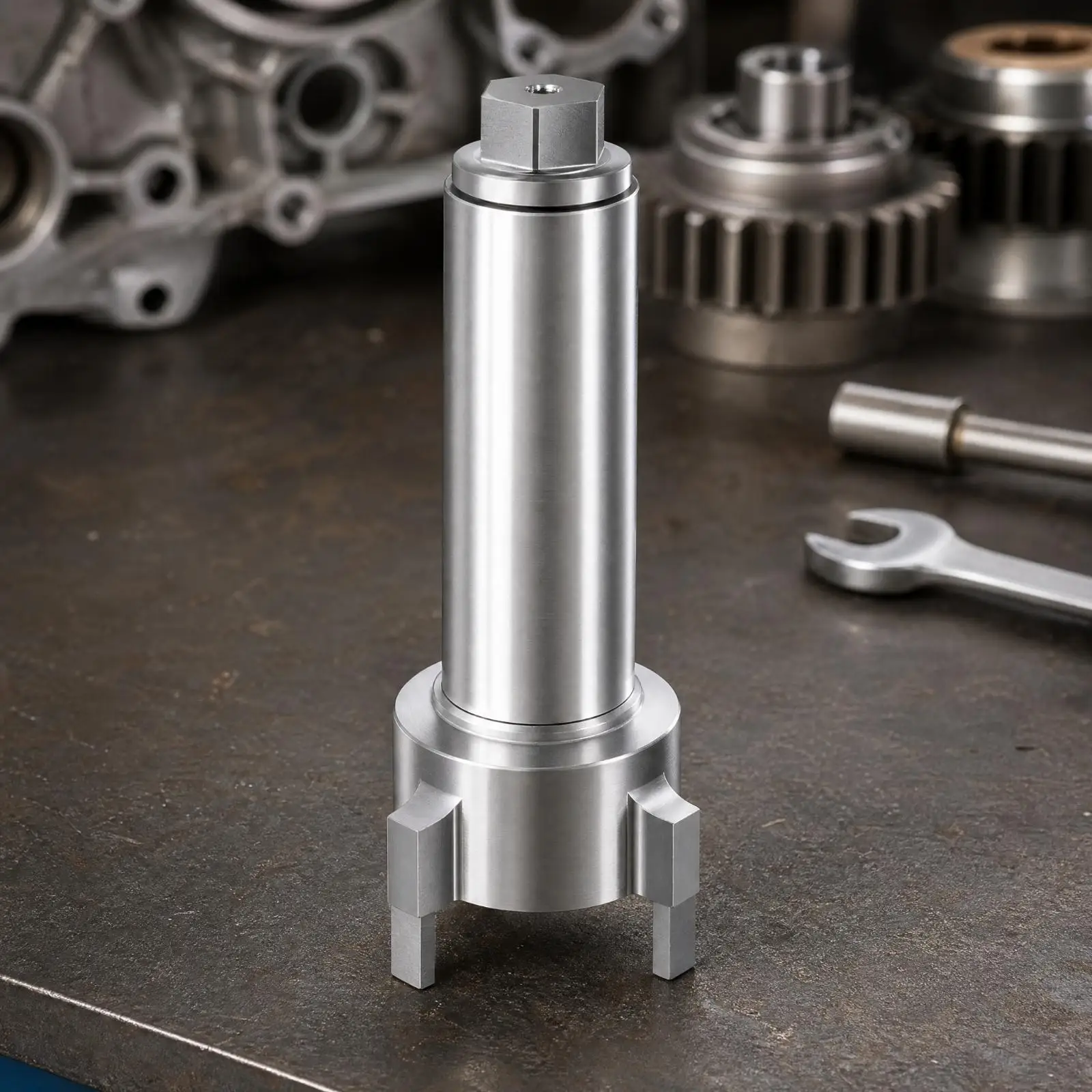 983-115 Gear Case Nut Removal Tool Steel Cylindrical Body for Motorcycle Toolkit Service Work