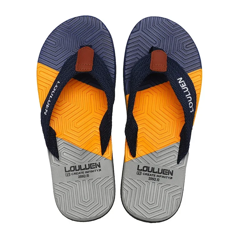 Men's Flip Flops for Summer Wearing Beach Slippers Men's Clip on Sandals