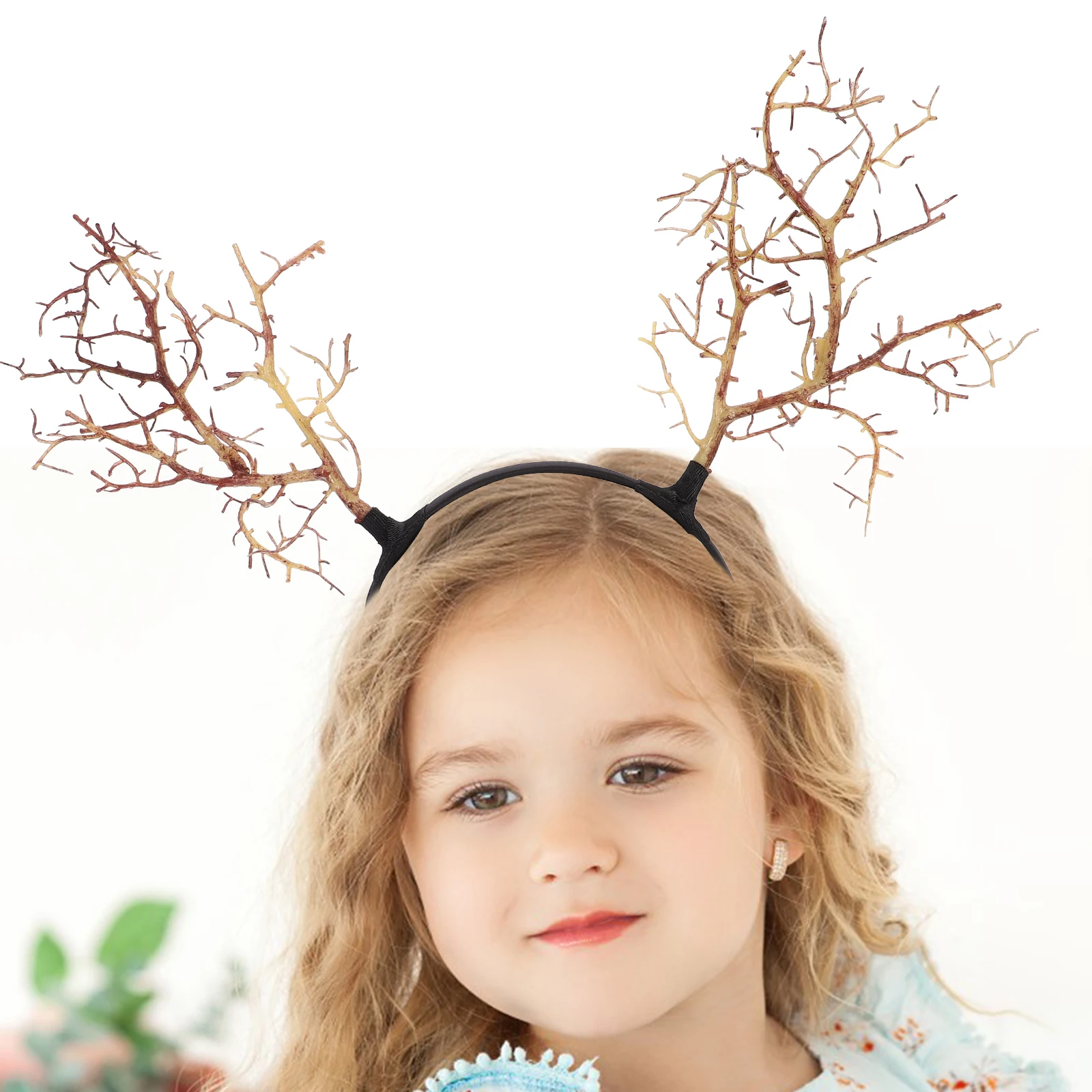

Branch Style Headpiece For Christmas Party Cosplay Festival Hair Accessory Antler Headband Decorative Headband