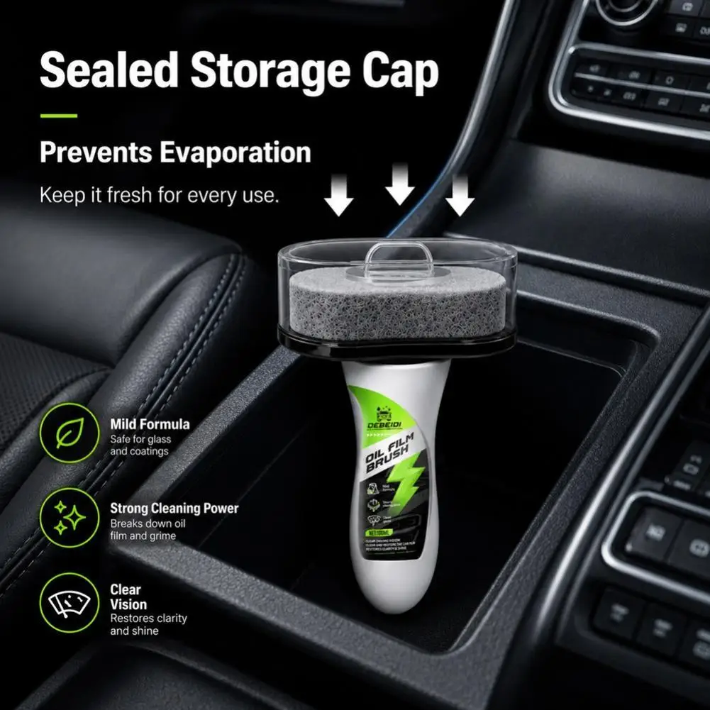 100g Car Glass Oil Film Remover Anti-Fog Agent Automobile Windshield Water Rain Repellent Cleaner Hydrophobic Coating