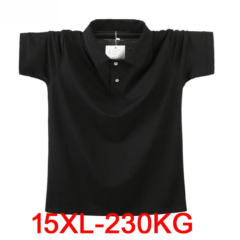 oversize plus size 8XL 9XL 12XL 14XL 15XL men t-Shirts short sleeve summer turn-down collar tees super size tops 68 70 72 74 76